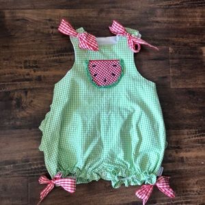 Watermelon bubble romper
